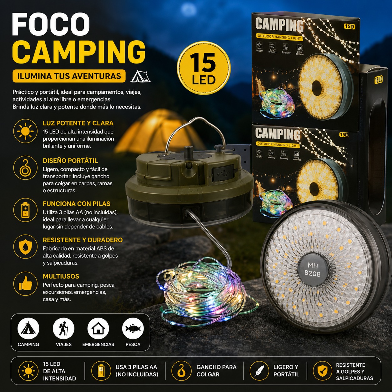 Foco camping