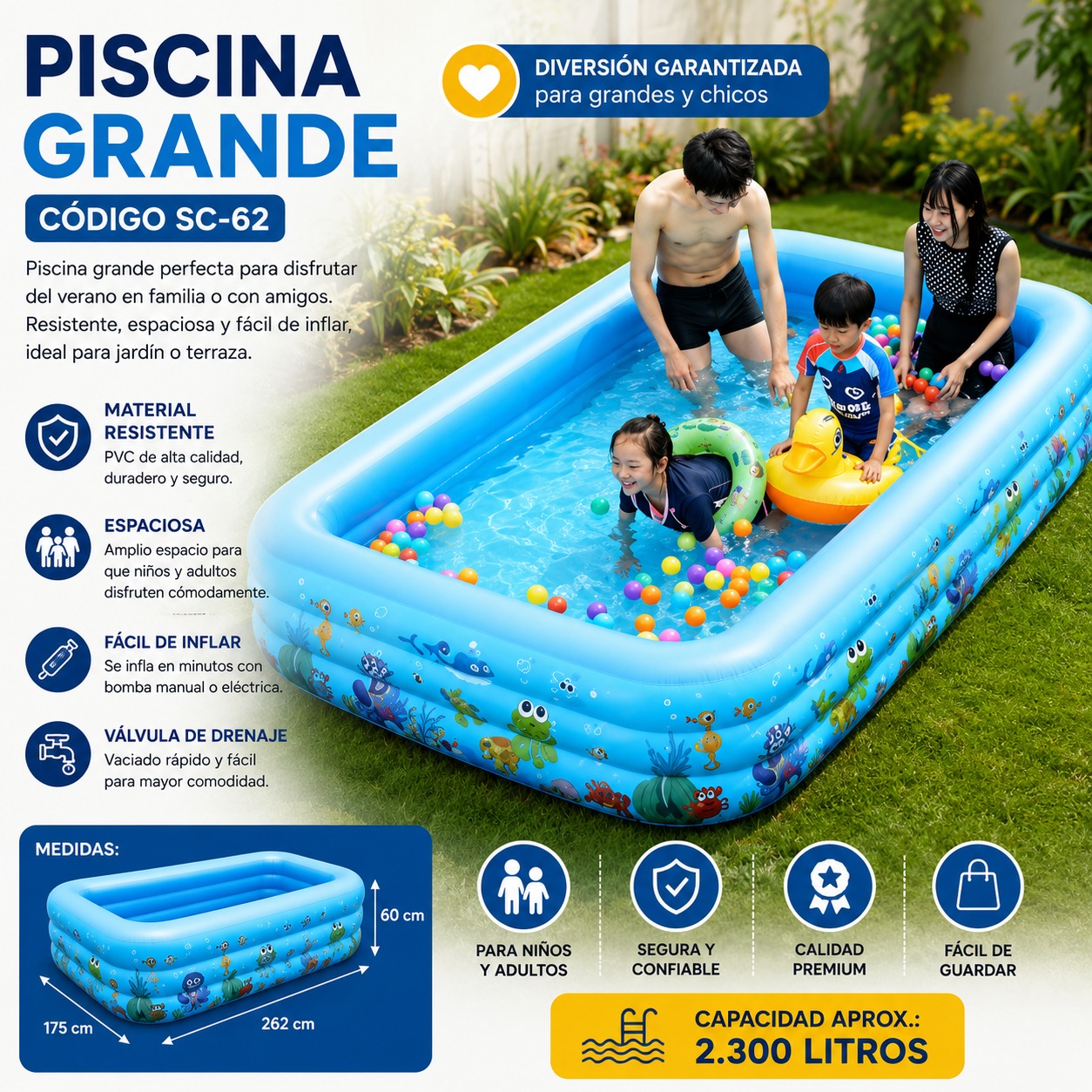 Piscina Grande Código SC-62