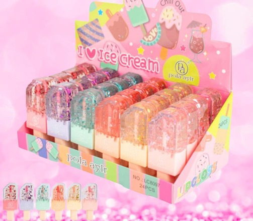 Brillo Labial Modelo Helado
