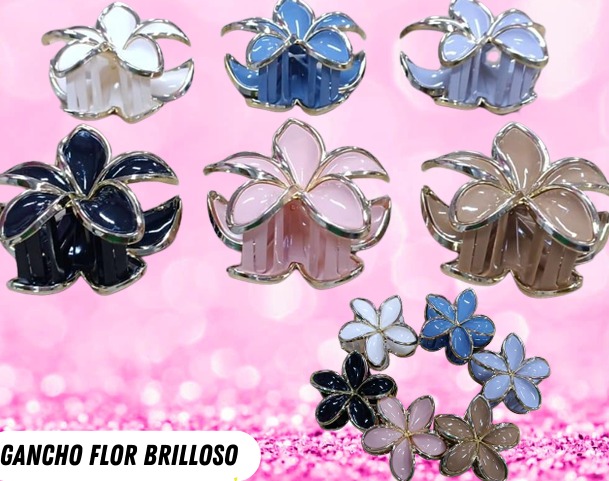 Gancho Flor Brilloso