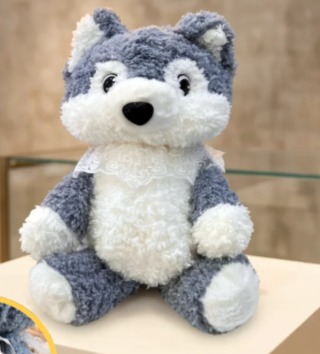 Mochila Peluche Lobo