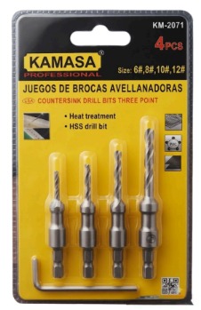 Juego de Brocas Avellanadoras