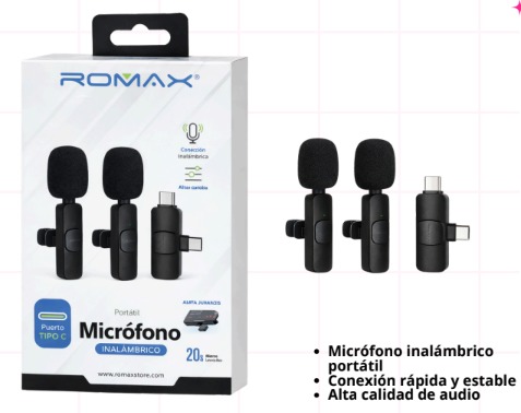 Micrófono Inalámbrico K9 Tipo C