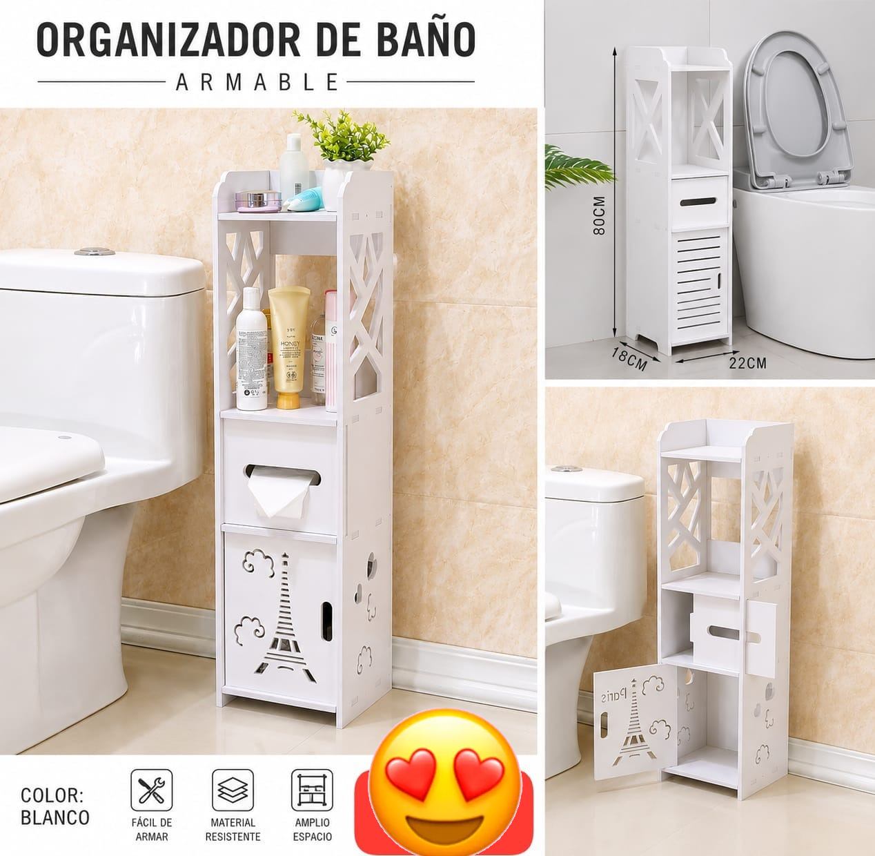 Organizador de Baño Armable
