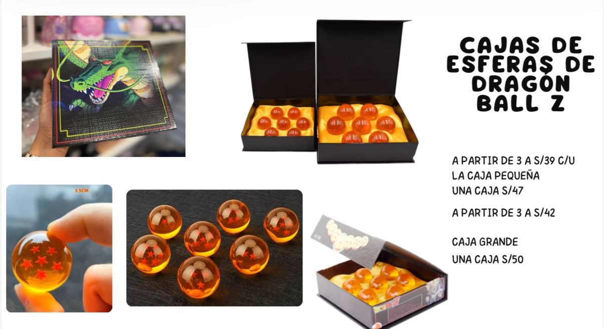 Cajas de Esferas de Dragon Ball Z