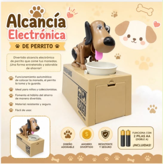 Alcancia Electronica de Perrito
