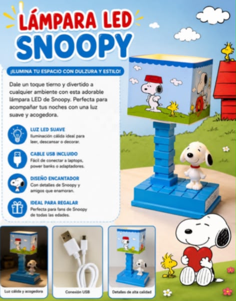 Lámpara de snoopy